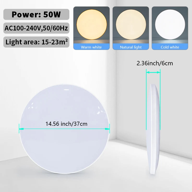 Smart Ceiling Lamp LED Lamp for Bedroom Ceiling Lights with Remote Control Dimmable LED Lights for Room Living Room