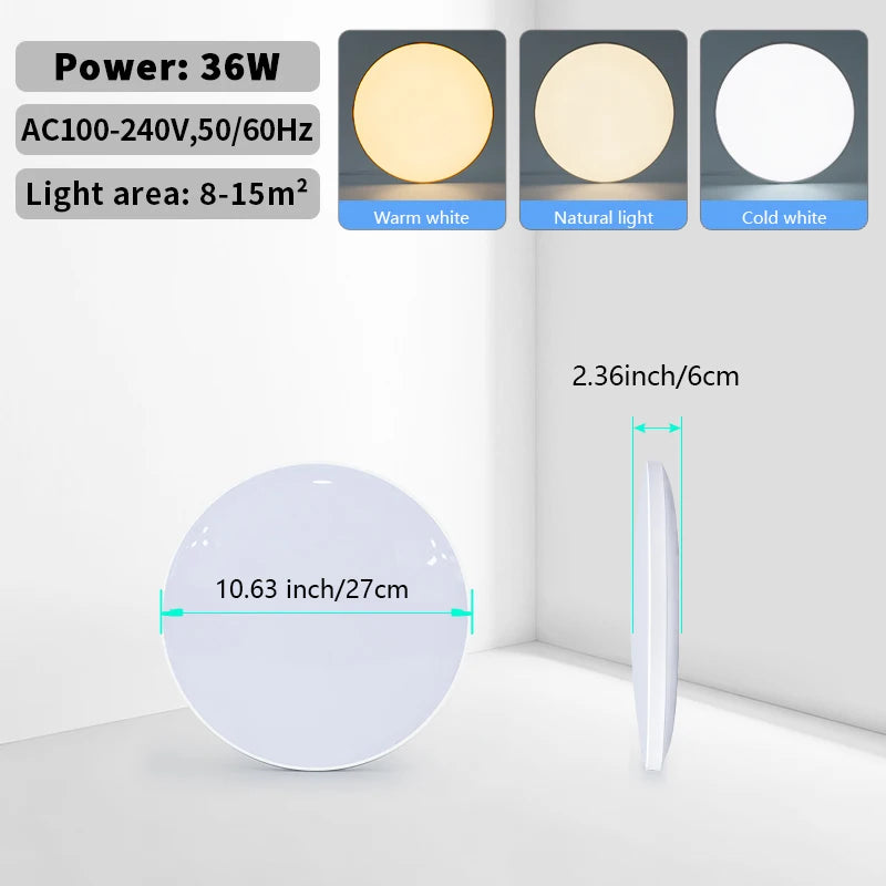 Smart Ceiling Lamp LED Lamp for Bedroom Ceiling Lights with Remote Control Dimmable LED Lights for Room Living Room