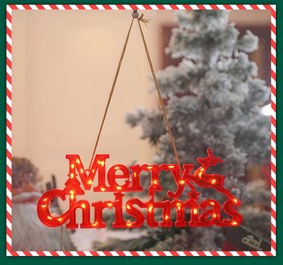 1Pc Christmas Decoration Xmas Merry Christmas LED Letter Tag Light for Home Decoration Christmas Decoration Supplies
