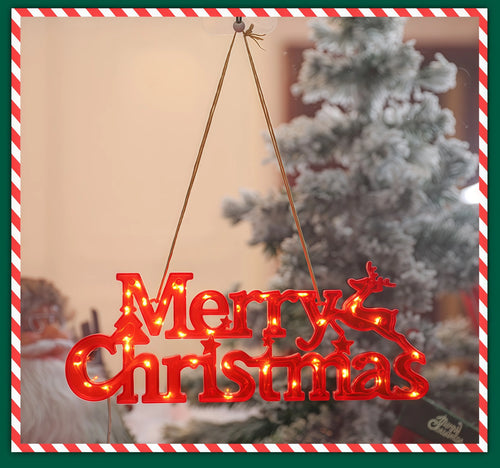 1Pc Christmas Decoration Xmas Merry Christmas LED Letter Tag Light for Home Decoration Christmas Decoration Supplies