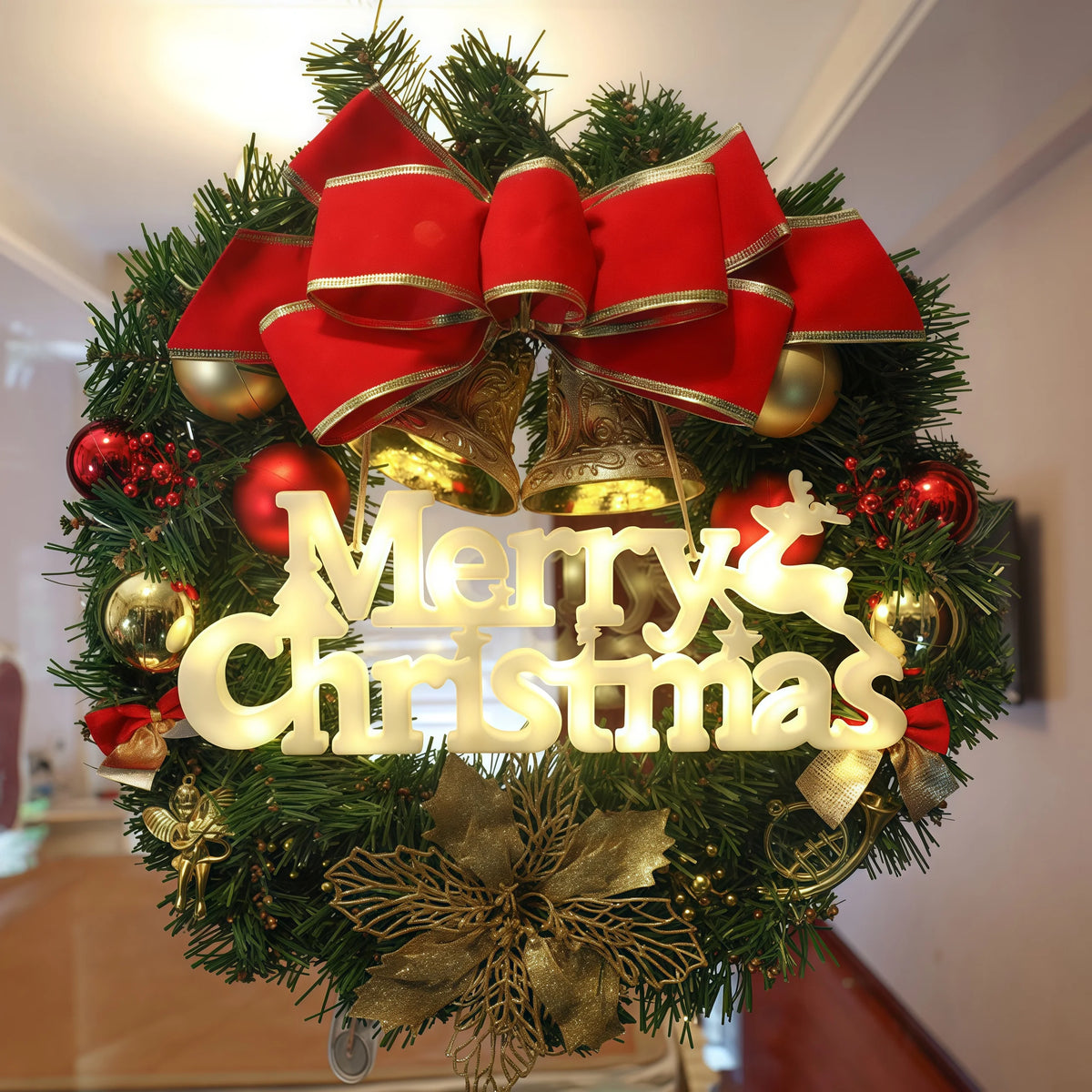 1Pc Christmas Decoration Xmas Merry Christmas LED Letter Tag Light for Home Decoration Christmas Decoration Supplies