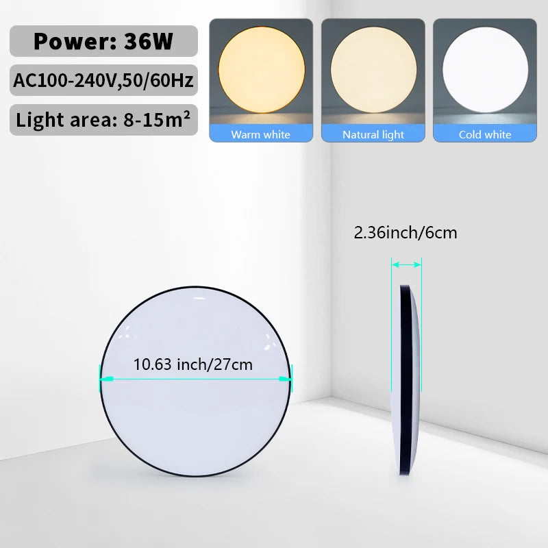 Smart Ceiling Lamp LED Lamp for Bedroom Ceiling Lights with Remote Control Dimmable LED Lights for Room Living Room